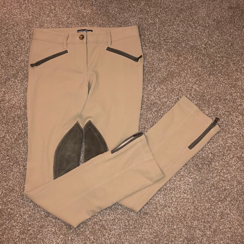 Dolce & Gabbana tan riding pants size 49 euro